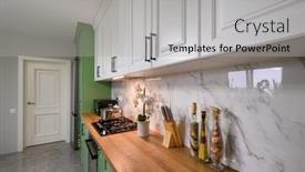  Presentation with white green - Slide set consisting of green-and-white-colored-modern background and a light gray colored foreground