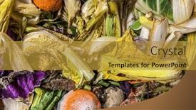  Presentation with yellow green - Slides consisting of green-and-yellow-background background and a gold colored foreground