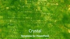  Presentation with green watercolor paper texture - Audience pleasing theme consisting of green and yellow patchy watercolor abstract hand painted on paper with scratch texture self made backdrop and a forest green colored foreground