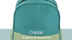  Presentation with yellow green - PPT theme featuring green-and-yellow-school-backpack background and a  colored foreground