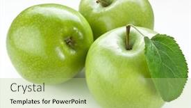 Presentation with green apples - 