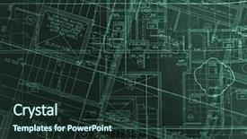  Presentation with green architecture - Amazing theme having green architecture - archecture plans abstract blue backdrop and a tawny brown colored foreground