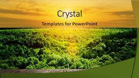  Presentation with green architecture - PPT theme featuring green architecture - wood textured backgrounds background and a yellow colored foreground