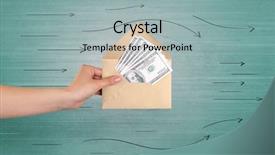  Presentation with white coloured lines - Theme with green background and arrows background and a light blue colored foreground