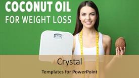  Presentation with green coconut - Cool new presentation with green background coconut oil backdrop and a coral colored foreground