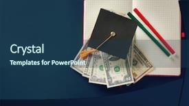  Presentation with school graduation - Amazing presentation theme having green background pocket money backdrop and a ocean colored foreground