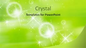  Presentation with green glitter - Slide deck with green-background-with-lights background and a yellow colored foreground