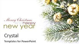  Presentation with events and decoration presentation - Audience pleasing theme consisting of green balls - christmas decoration isolated backdrop and a  colored foreground