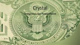  Presentation with green banking - Slide deck enhanced with green banking - dollar closeup background and a  colored foreground