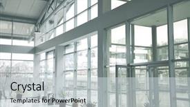  Presentation with green banking - Beautiful presentation featuring green banking - glass building inside one side backdrop and a lemonade colored foreground