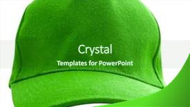  Presentation with fresh water splash green apple isolated white - Cool new slides with green baseball cap is isolated backdrop and a forest green colored foreground