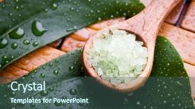  Presentation with green and wood - Amazing presentation theme having green bath salt on wooden backdrop and a  colored foreground
