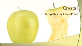  Presentation with white and green - Amazing slides having  backdrop and a  colored foreground.