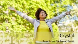  Presentation with race ethnicity - Amazing PPT layouts having green black - people race ethnicity and portrait backdrop and a yellow colored foreground