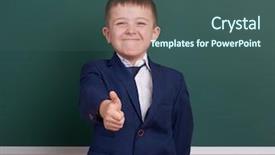  Presentation with green-chalkboard - Audience pleasing slides consisting of  backdrop and a  colored foreground