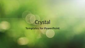  Presentation with abstract green - Presentation theme having green blue - abstract background background and a yellow colored foreground