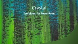  Presentation with abstract watercolor - Presentation having green-blue-and-black-abstract background and a ocean colored foreground