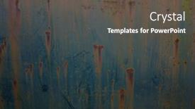  Presentation with sheet metal - Slides enhanced with green-blue-and-yellow-paint background and a dark gray colored foreground