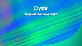  Presentation with fantasy - Presentation design consisting of green-blue fantasy background background and a gray colored foreground