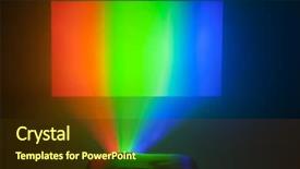  Presentation with green screen - PPT theme enhanced with green blue white - projector in action with illuminated background and a tawny brown colored foreground