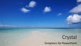  Presentation with maldives - Audience pleasing slide deck consisting of green blue waves - beautiful maldives beach backdrop and a light gray colored foreground