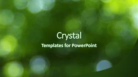  Presentation with blurred bokeh - Presentation theme having green blurred background the bokeh background and a tawny brown colored foreground