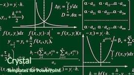  Presentation with algebra - Slide deck having green board - algebra background and a forest green colored foreground