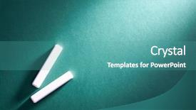  Presentation with chalk board - Cool new slides with green board - close-up of two white pieces backdrop and a  colored foreground