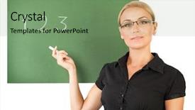  Presentation with elementary school - Slide deck consisting of green board - portrait of young beautiful smart background and a seafoam green colored foreground