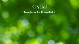  Presentation with light green - Amazing slide deck having green bokeh abstract light background backdrop and a forest green colored foreground