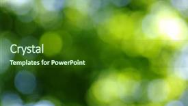  Presentation with light green - Audience pleasing presentation theme consisting of green bokeh abstract light background backdrop and a forest green colored foreground
