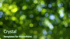  Presentation with abstract light - PPT theme consisting of green bokeh abstract light background background and a  colored foreground