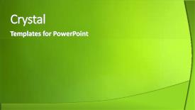  Presentation with green abstract bokeh lights - Amazing presentation theme having green bokeh abstract light background backdrop and a shamrock green colored foreground