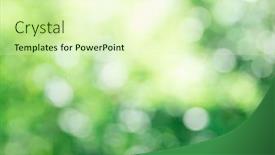  Presentation with green abstract - Presentation theme having green-bokeh-background-green-bokeh background and a soft green colored foreground