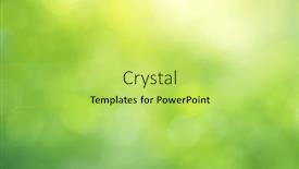  Presentation with nature design - Presentation theme having green-bokeh-nature-background-elemnt background and a yellow colored foreground