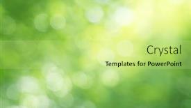  Presentation with nature design - Presentation theme enhanced with green-bokeh-nature-background-elemnt background and a soft green colored foreground