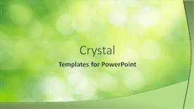  Presentation with nature design - Presentation theme featuring green-bokeh-nature-background-elemnt background and a soft green colored foreground