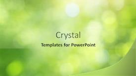  Presentation with nature design - Slide set consisting of green-bokeh-nature-background-elemnt background and a soft green colored foreground