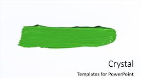  Presentation with brush stroke - Amazing presentation having green brush stroke isolated backdrop and a white colored foreground