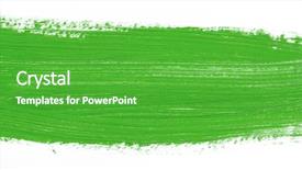 Presentation with brush stroke - Colorful PPT layouts enhanced with green brush stroke isolated backdrop and a shamrock green colored foreground