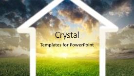  Presentation with green building - Amazing theme having green building green building - home from dreams backdrop and a blonde colored foreground