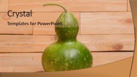  Presentation with cultures - Slide set with green calabash or chinese bottle background and a coral colored foreground