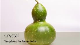  Presentation with cultures - Presentation theme consisting of green calabash or chinese bottle background and a gold colored foreground