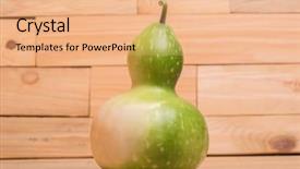  Presentation with world cultures - Slide deck featuring green calabash or chinese bottle background and a coral colored foreground