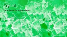  Presentation with mineral - Slide set with green-calcite-mineral-seamless-texture background and a seafoam green colored foreground