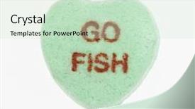  Presentation with candy heart - Theme consisting of  background and a  colored foreground