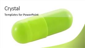  Presentation with green chemistry - Cool new presentation design with green capsule with clipping path backdrop and a  colored foreground