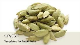  Presentation with green - Colorful slides enhanced with green cardamom green cardamon indian backdrop and a yellow colored foreground