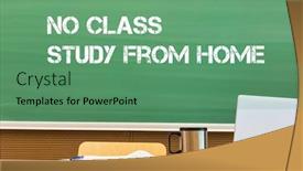  Presentation with university green - Amazing PPT layouts having green-chalk-board backdrop and a ocean colored foreground