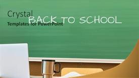  Presentation with university green - Presentation theme having green-chalk-board background and a seafoam green colored foreground